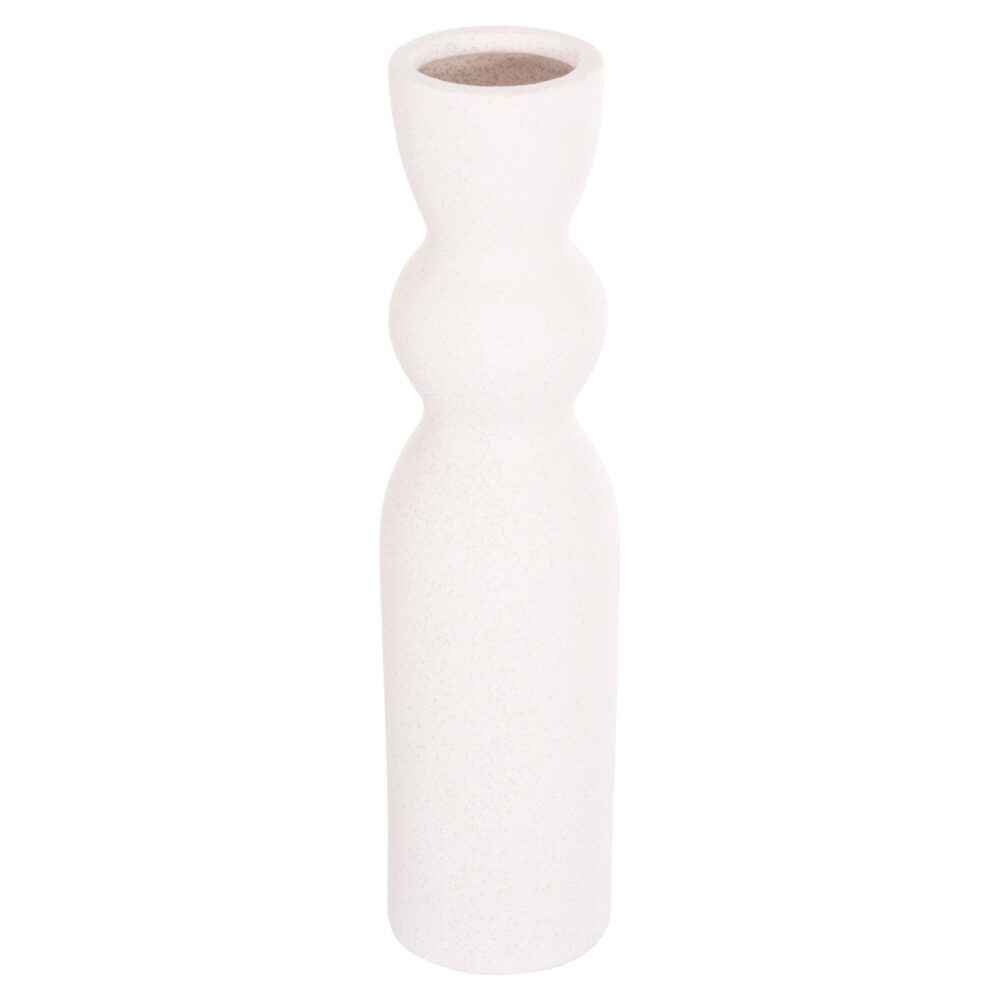 Διακοσμητικό Επιτραπέζιο Κεραμικό SCEPTER Υπόλευκο Κρυσταλλικό Φ8,5x35Υ εκ.