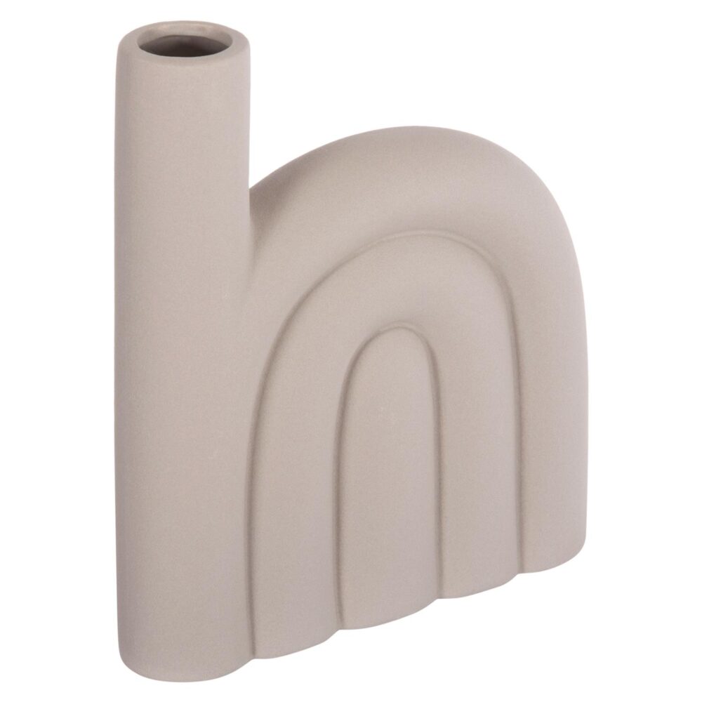 Διακοσμητικό Επιτραπέζιο Κεραμικό ARCON Γκρί Ματ 23,5x5,5x29,5Υ εκ.