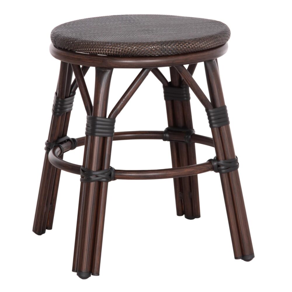Σκαμπό CHINO C6285.01 Καφέ Αλουμινίου Bamboo Look με Textilene Φ36x46Υ εκ. Σκαμπό CHINO C6285.01 Καφέ Αλουμινίου Bamboo Look με Textilene Φ36x46Υ εκ.