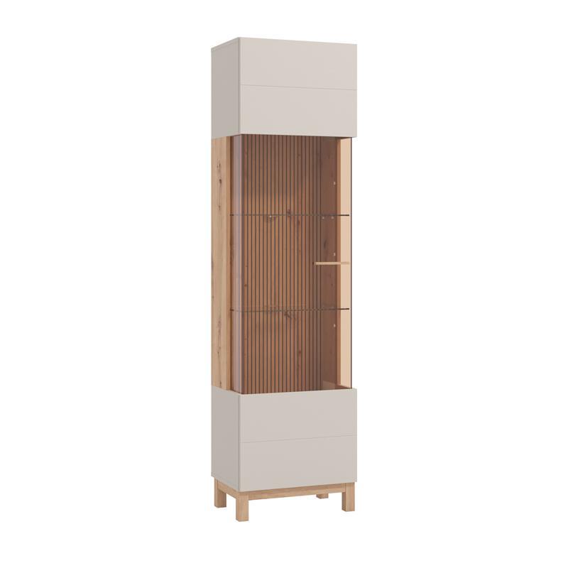 Βιτρίνα Essex 1K VS1 191 Cashmere - Artisan oak 52x35x192 εκ. Βιτρίνα Essex 1K VS1 191 Cashmere - Artisan oak 52x35x192 εκ.