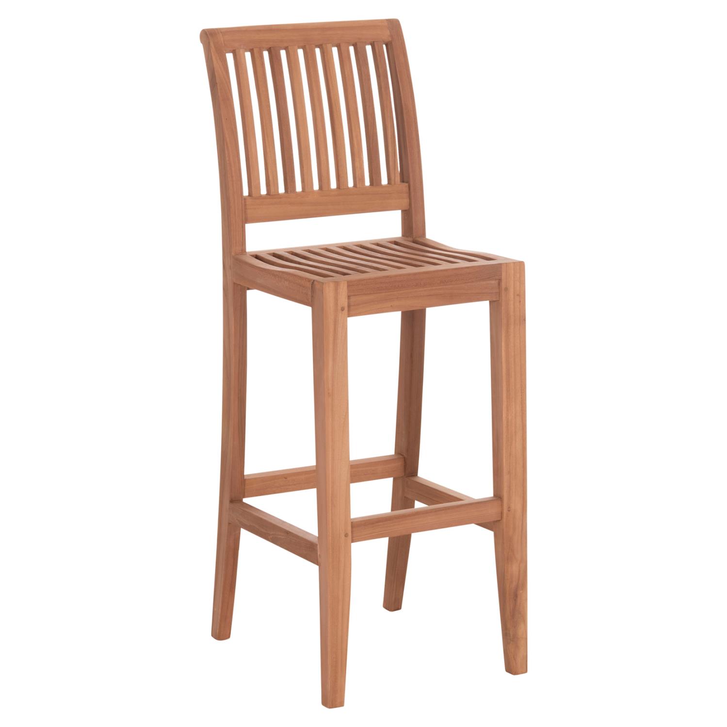 Σκαμπό Μπάρ PAIPER C18110 με Πλάτη Ξύλο ΤΕΑΚ Φυσικό 40x49,5x114Υ εκ. Σκαμπό Μπάρ PAIPER C18110 με Πλάτη Ξύλο ΤΕΑΚ Φυσικό 40x49,5x114Υ εκ.
