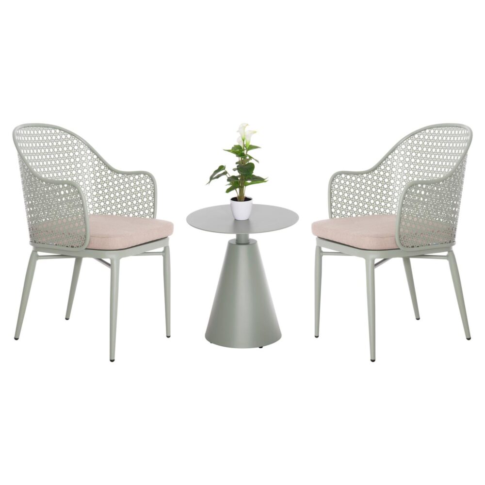 Σετ Κήπου Σαλόνι OREGO 3 τεμ. C21106.06 Αλουμίνιο σε Φυστικί χρώμα