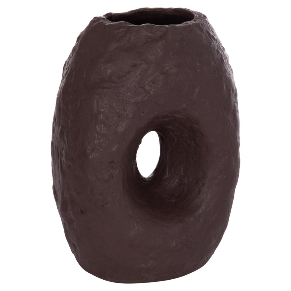 Επιτραπέζιο Διακοσμητικό Βάζο NAMENTIS C4673.07L Τερακότα Σοκολατί χρώμα 26.5x16x36.5Υεκ.