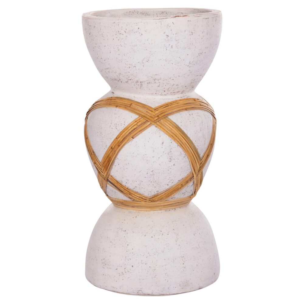 Διακοσμητικό Βάζο Δαπέδου MAYNARD C4672.02L Fiber Cement Λευκό - Rattan Φ32x62.5Υεκ. Διακοσμητικό Βάζο Δαπέδου MAYNARD C4672.02L Fiber Cement Λευκό - Rattan Φ32x62.5Υεκ.