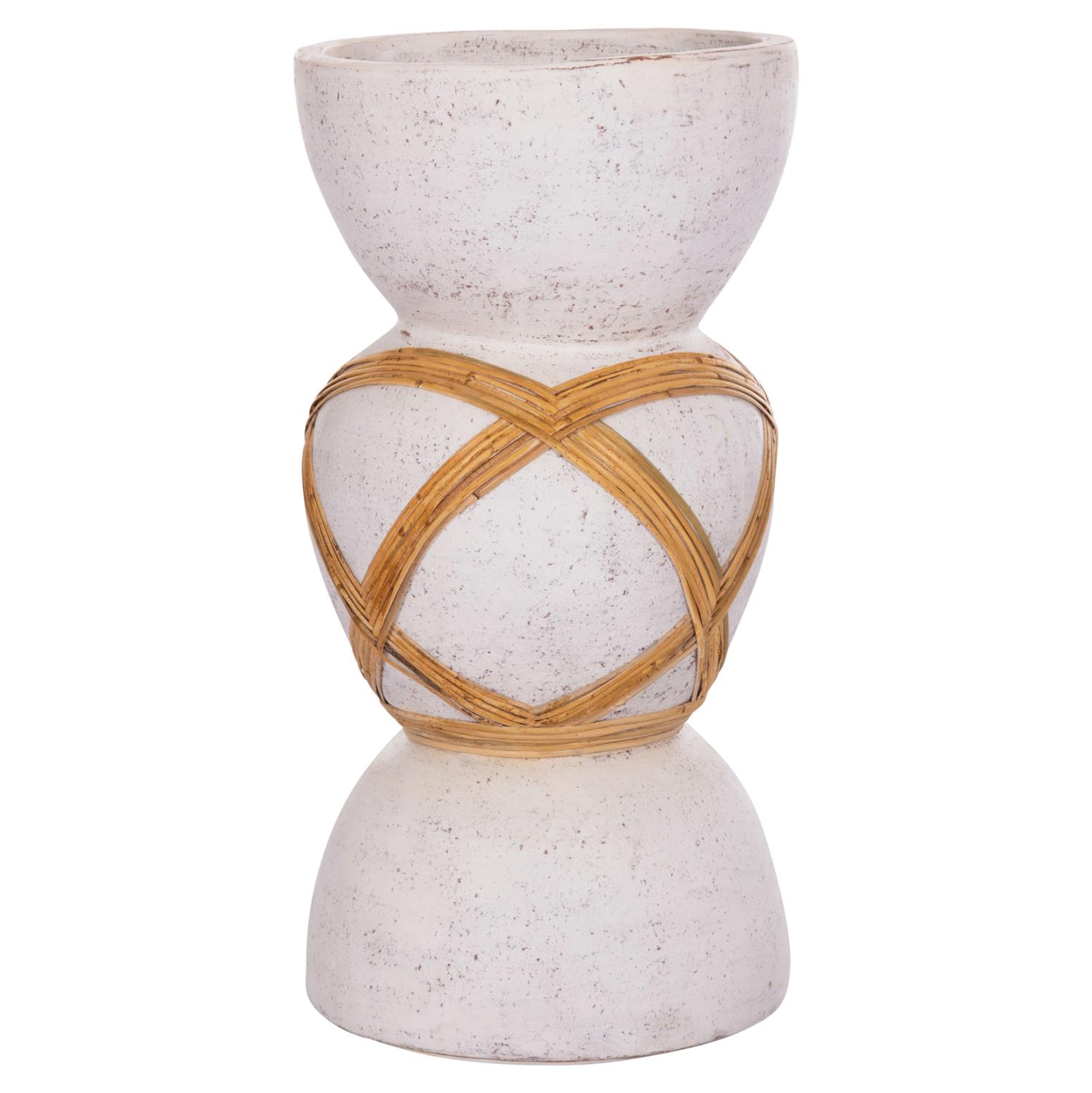 Διακοσμητικό Βάζο Δαπέδου MAYNARD C4672.02L Fiber Cement Λευκό - Rattan Φ32x62.5Υεκ. Διακοσμητικό Βάζο Δαπέδου MAYNARD C4672.02L Fiber Cement Λευκό - Rattan Φ32x62.5Υεκ.