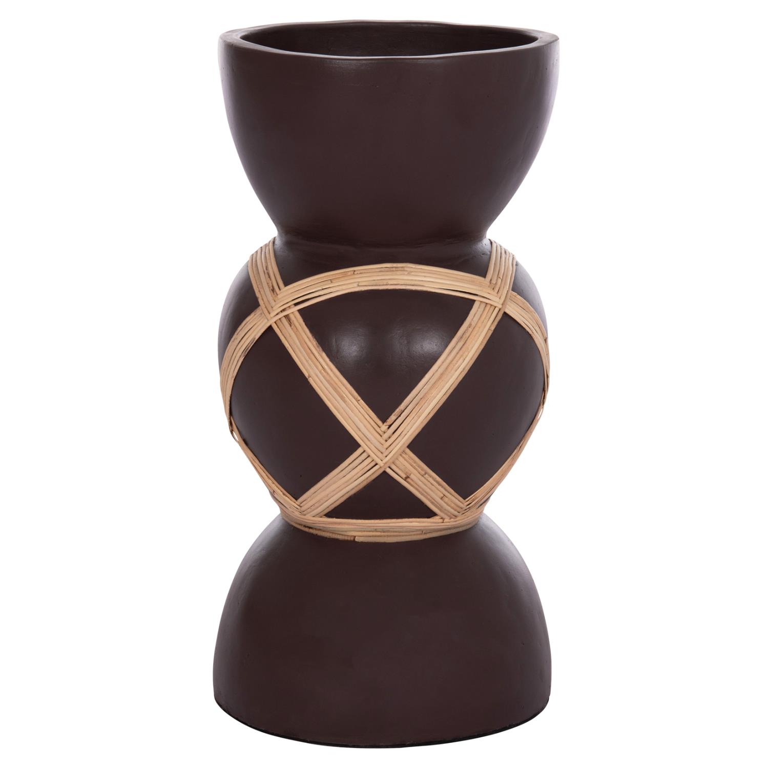 Διακοσμητικό Βάζο Δαπέδου MAYNARD C4672.07L Fiber Cement Σοκολατί χρώμα - Rattan Φ32x62.5Υεκ. Διακοσμητικό Βάζο Δαπέδου MAYNARD C4672.07L Fiber Cement Σοκολατί χρώμα - Rattan Φ32x62.5Υεκ.