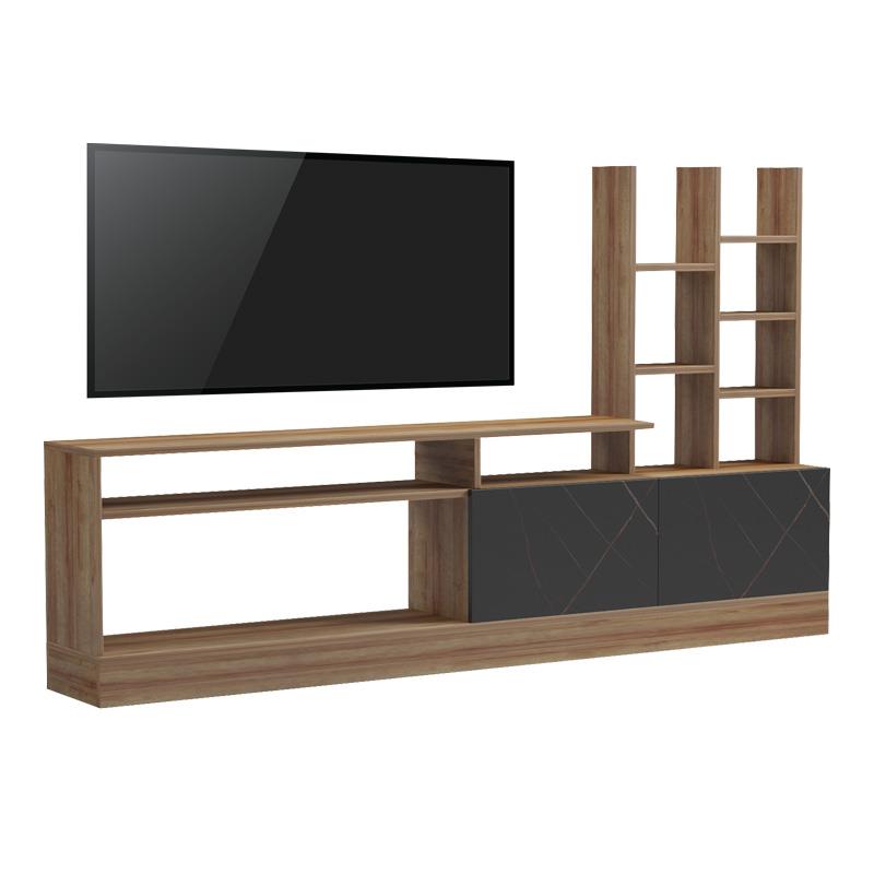 Σύνθετο σαλονιού Seruno σε oak με μαύρο μαρμάρου 170x25x100εκ. Σύνθετο σαλονιού Seruno σε oak με μαύρο μαρμάρου 170x25x100εκ.