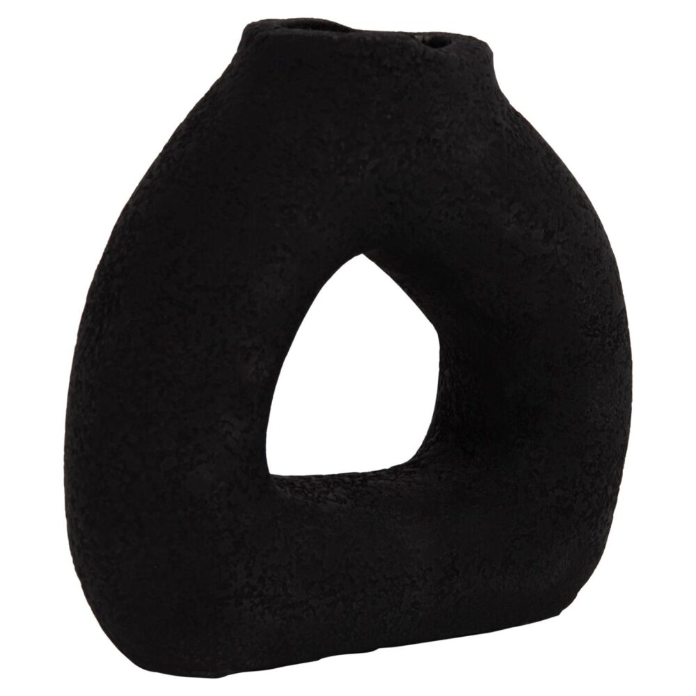 Επιτραπέζιο Διακοσμητικό Βάζο DECANT C4667.01S Τερακότα σε Μαύρο 17.5x6.5x17Υεκ.