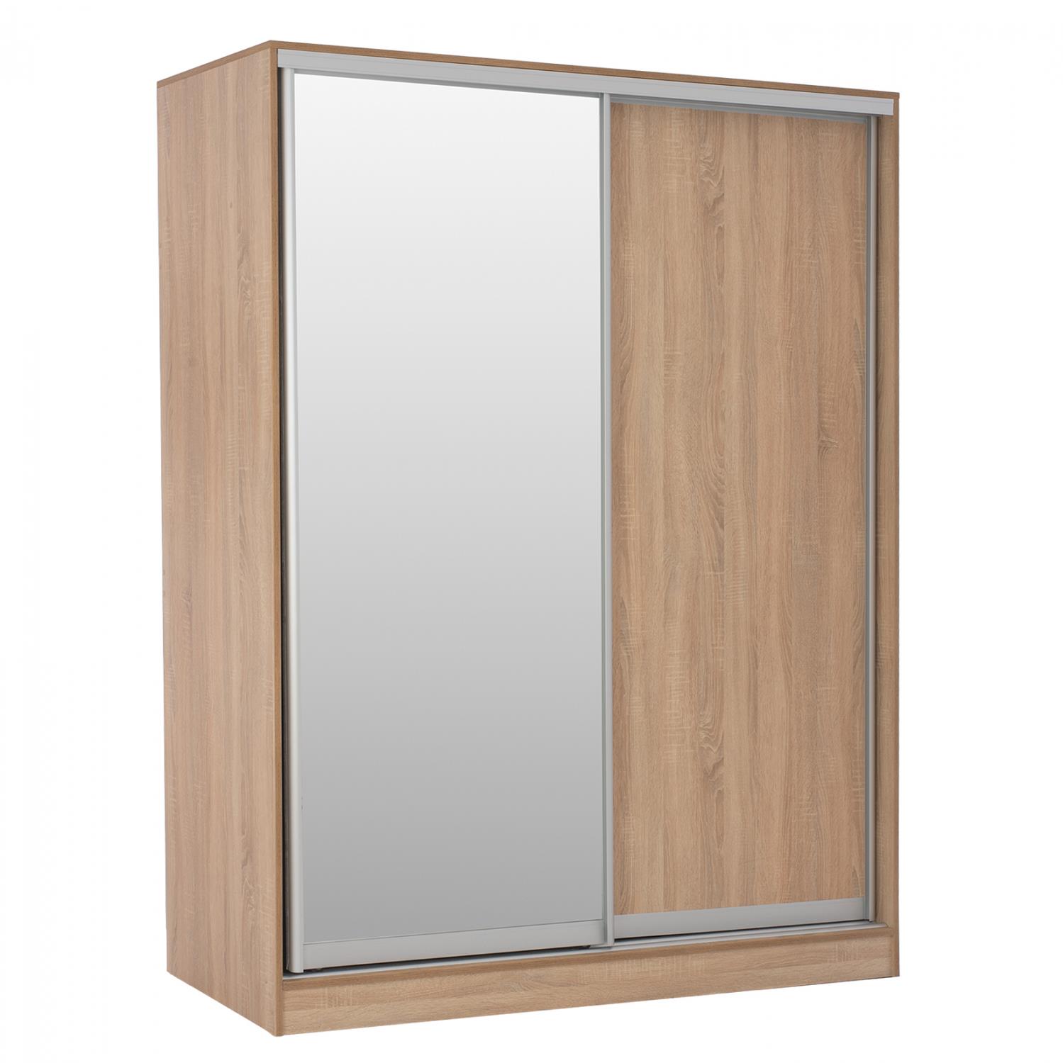 Ντουλάπα Συρόμενη C2437 Δίφυλλη με Καθρέπτη Sonama Oak 180x60x210Υ εκ. Ντουλάπα Συρόμενη C2437 Δίφυλλη με Καθρέπτη Sonama Oak 180x60x210Υ εκ.