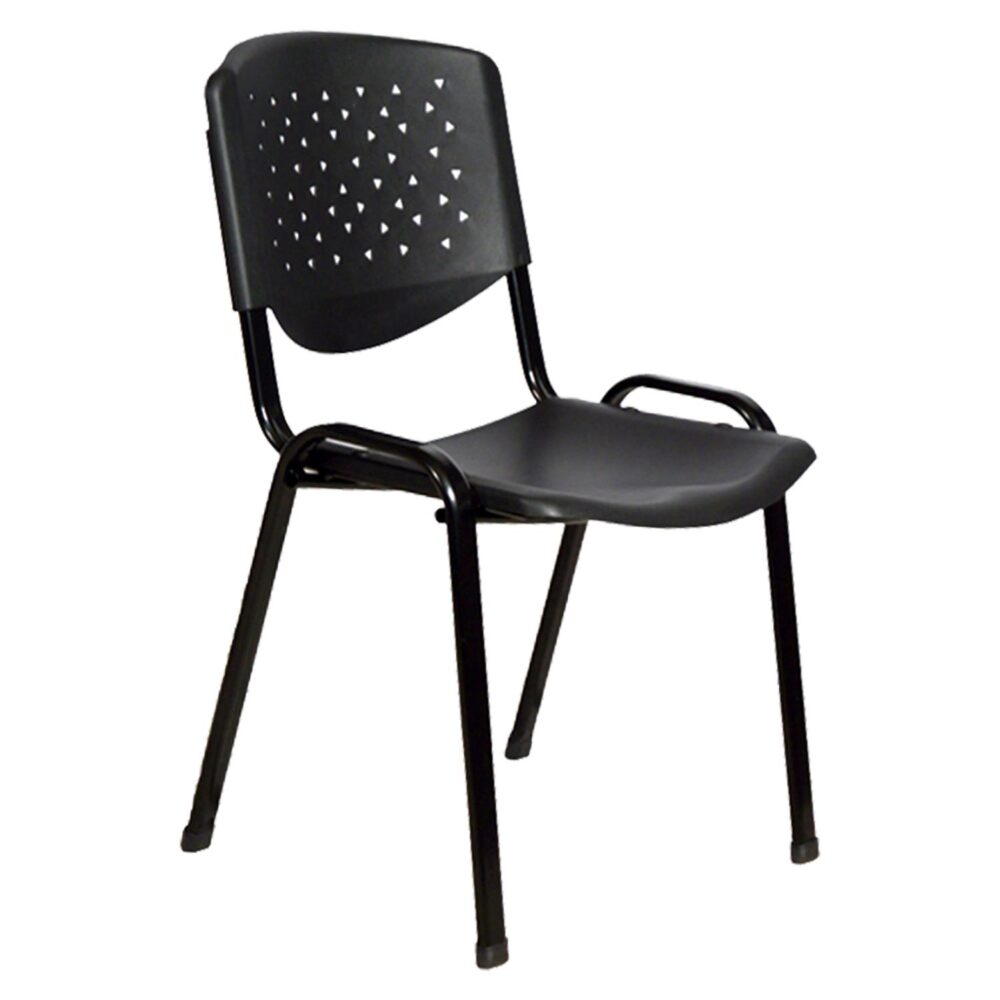 Καρέκλα Davyan γραφείου plastic μαύρη 52x55x77Υ εκ.