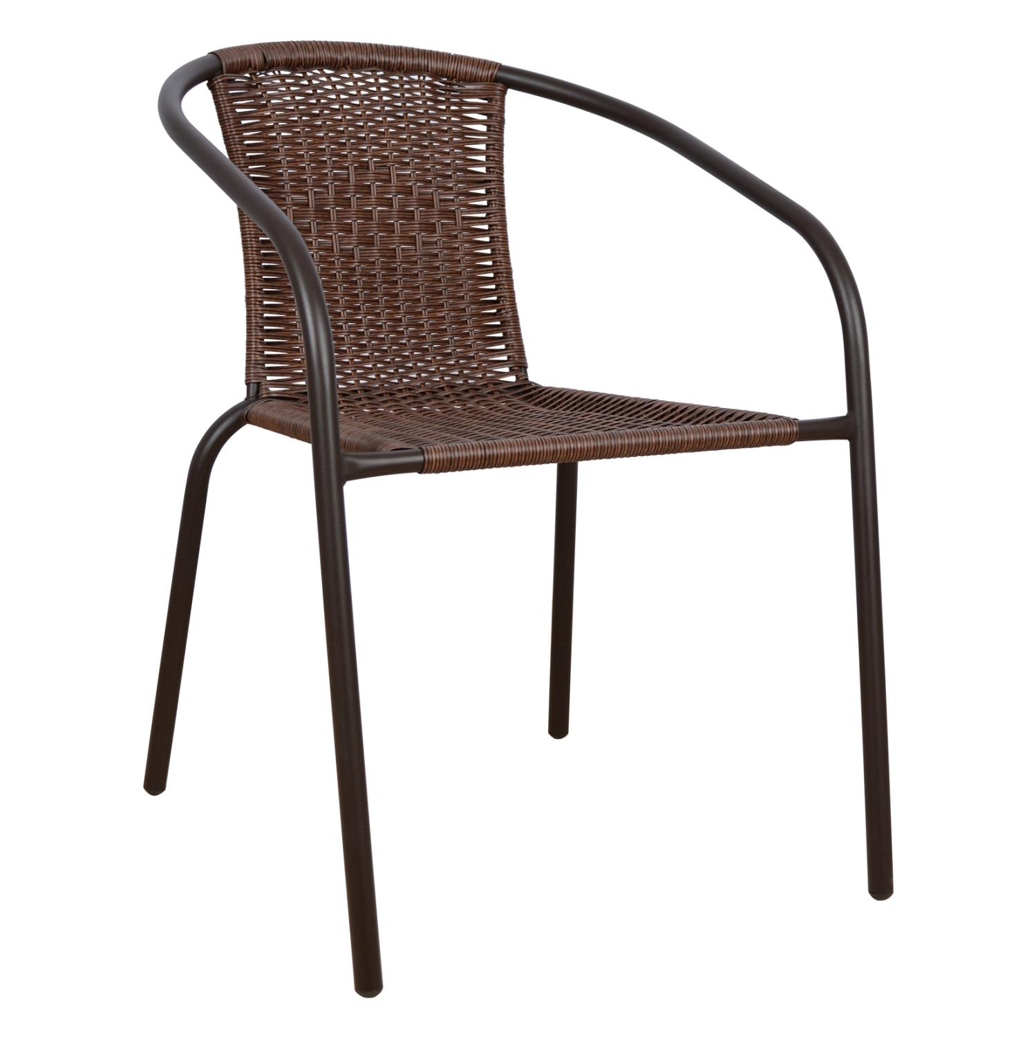 Καρέκλα - Πολυθρόνα CAMEL C5015.02 Μεταλλική Καφέ με Wicker 48x48-53x72 εκ. Καρέκλα - Πολυθρόνα CAMEL C5015.02 Μεταλλική Καφέ με Wicker 48x48-53x72 εκ.