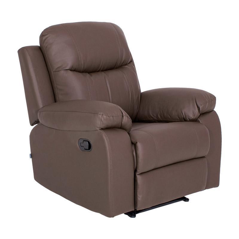 Πολυθρόνα Relax Chicago 1122 Fylliana Γκρί Τεχνόδερμα 97x90x100 εκ.