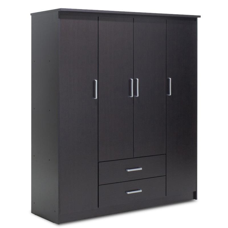 Ντουλάπα ρούχων τετράφυλλη OLYMPUS χρώμα wenge 159x57x183εκ Ντουλάπα ρούχων τετράφυλλη OLYMPUS χρώμα wenge 159x57x183εκ