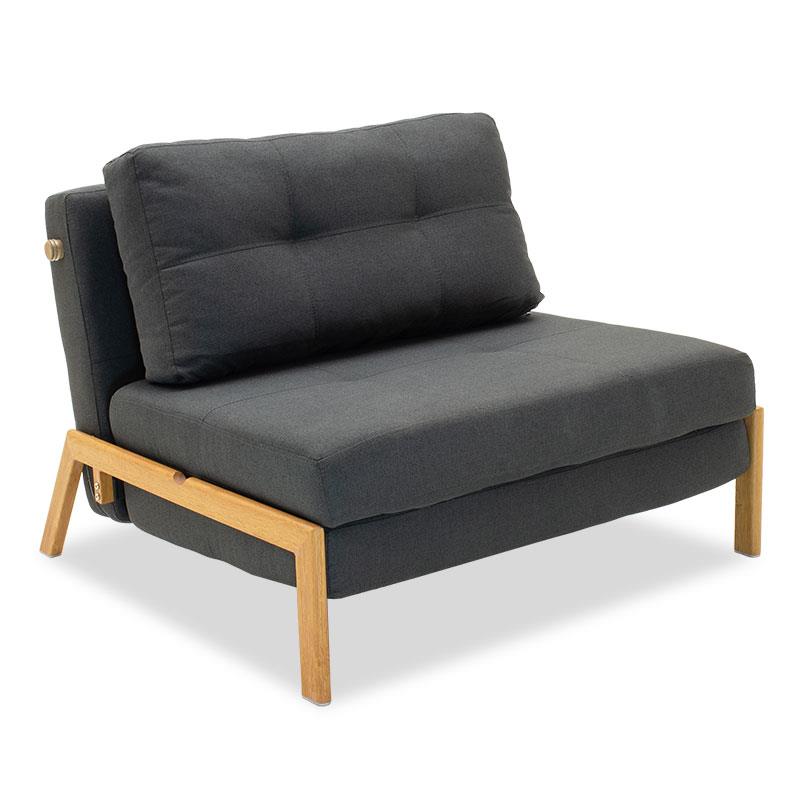 Πολυθρόνα-κρεβάτι Fancy με ύφασμα ανθρακί 95x98x70εκ Πολυθρόνα-κρεβάτι Fancy με ύφασμα ανθρακί 95x98x70εκ