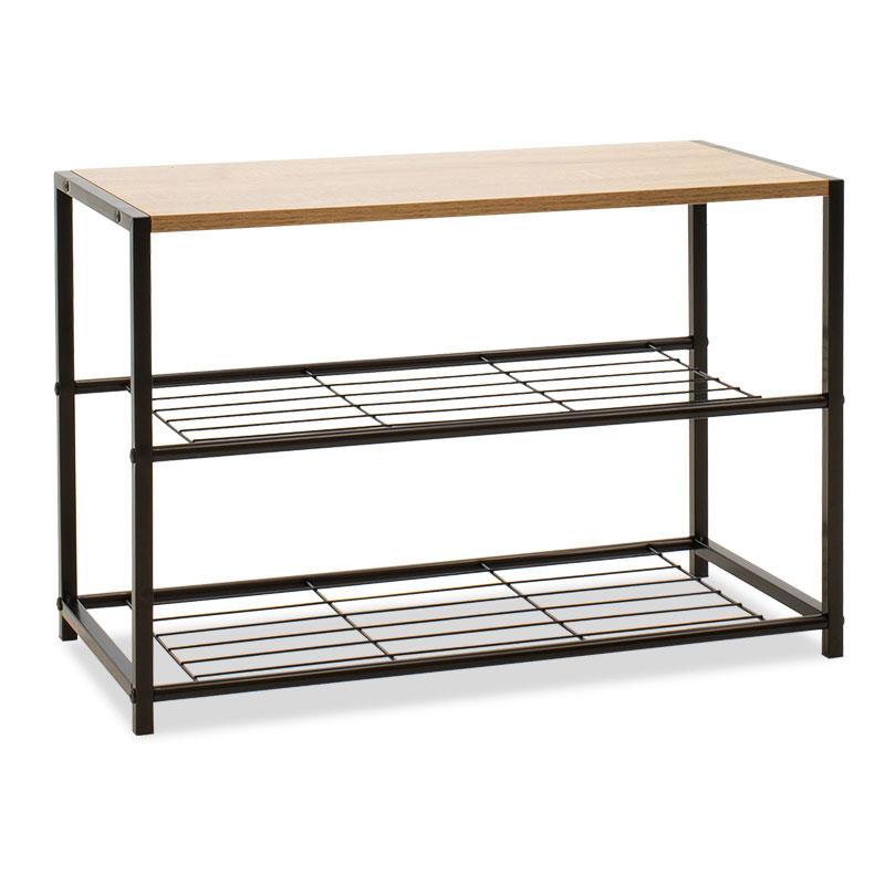 Παπουτσοθήκη Ramon 6 ζευγών φυσικό-μαύρο 63x30x43εκ Παπουτσοθήκη Ramon 6 ζευγών φυσικό-μαύρο 63x30x43εκ