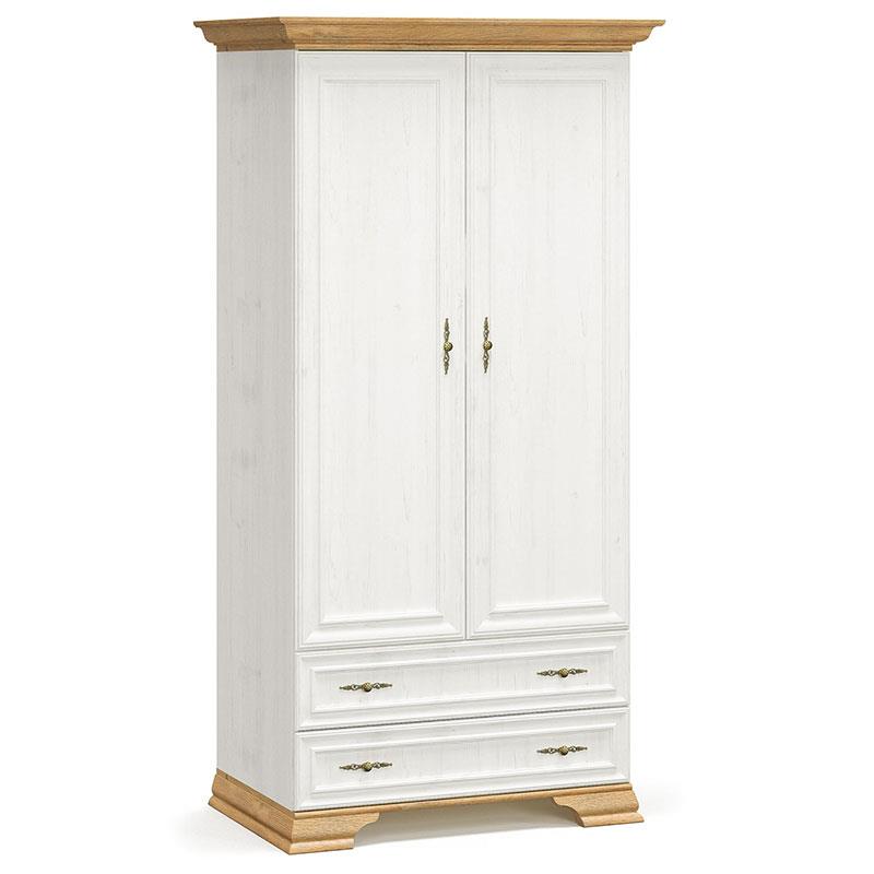Ντουλάπα Jaden δίφυλλη golden oak-λευκό antique 101x62x197,5εκ Ντουλάπα Jaden δίφυλλη golden oak-λευκό antique 101x62x197,5εκ