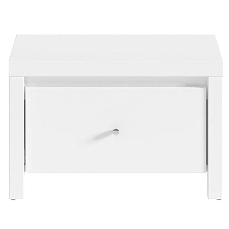 Κομοδίνο Fansi λευκό 51x40.5x33.5εκ Κομοδίνο Fansi λευκό 51x40.5x33.5εκ