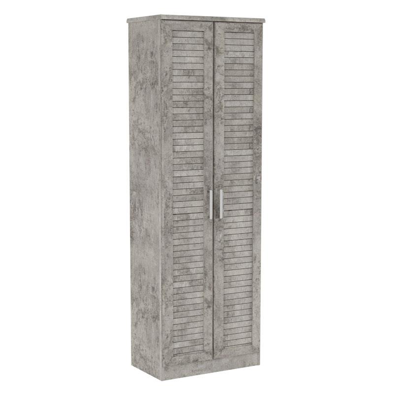 Παπουτσοθήκη-ντουλάπα SANTE 21 ζευγών σε antique ανθρακί 60x37x183εκ Παπουτσοθήκη-ντουλάπα SANTE 21 ζευγών σε antique ανθρακί 60x37x183εκ