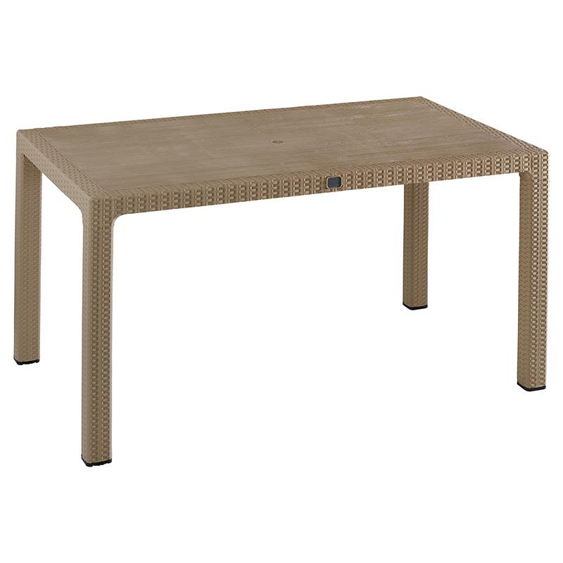 Τραπέζι Explore με UV protection PP cappucino 150x90x73.5εκ Τραπέζι Explore με UV protection PP cappucino 150x90x73.5εκ