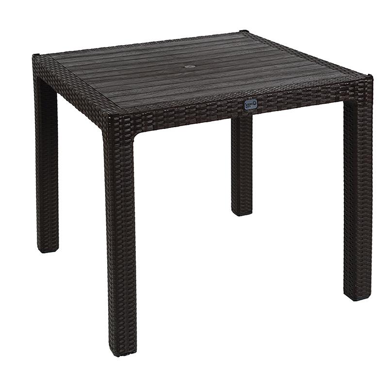 Τραπέζι Explore με UV protection PP καφέ 90x90x73.5εκ Τραπέζι Explore με UV protection PP καφέ 90x90x73.5εκ
