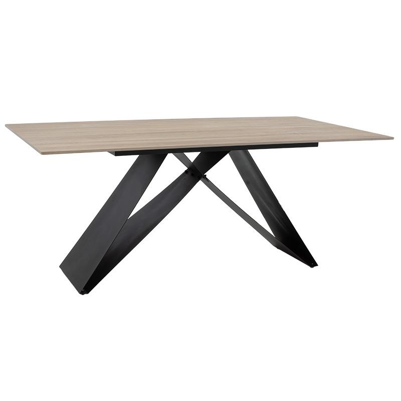 Τραπέζι Sabrina sintered stone sonoma-μαύρο 180x90x75εκ Τραπέζι Sabrina sintered stone sonoma-μαύρο 180x90x75εκ