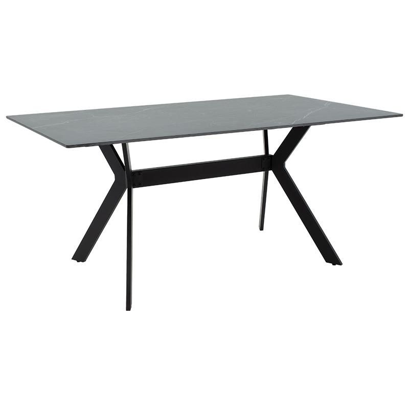 Τραπέζι Olivet sintered stone μαύρο μαρμάρου-μαύρο 180x90x75εκ Τραπέζι Olivet sintered stone μαύρο μαρμάρου-μαύρο 180x90x75εκ