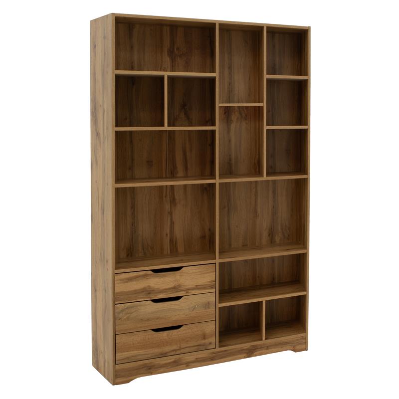 Βιβλιοθήκη Lucinda sonoma 120x29.8x180.5εκ Βιβλιοθήκη Lucinda sonoma 120x29.8x180.5εκ