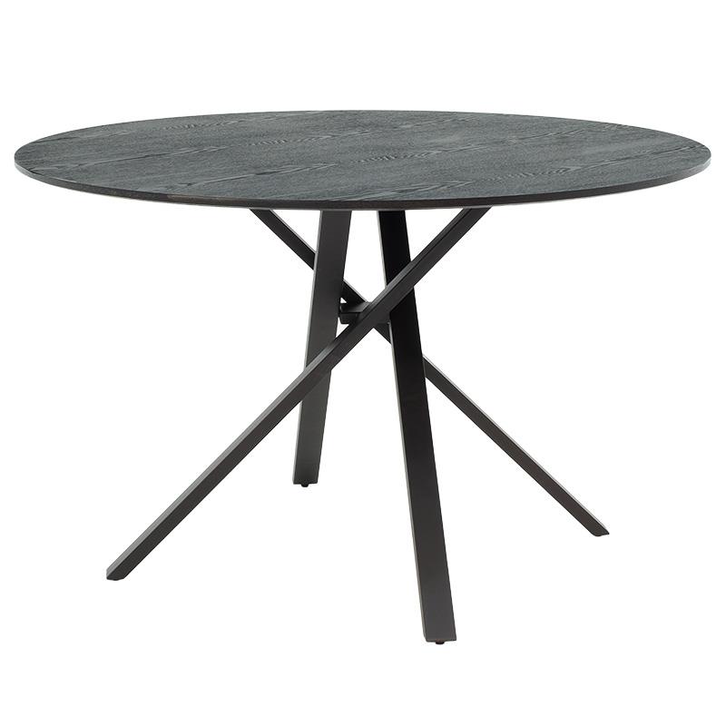 Tραπέζι Cerco MDF μαύρο Φ120x75εκ Tραπέζι Cerco MDF μαύρο Φ120x75εκ