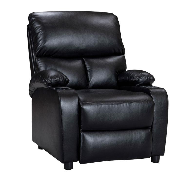 Πολυθρόνα relax με ποτηροθήκη Gartia μαύρο pu 79x94x102εκ Πολυθρόνα relax με ποτηροθήκη Gartia μαύρο pu 79x94x102εκ
