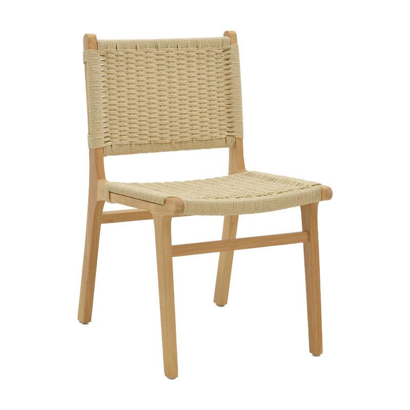 Καρέκλα Julien rubberwood φυσικό-έδρα φυσικό σχοινί 61x54x85εκ Καρέκλα Julien rubberwood φυσικό-έδρα φυσικό σχοινί 61x54x85εκ