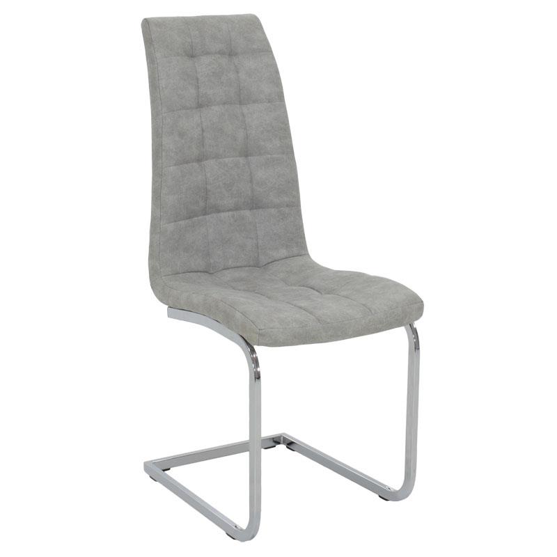 Καρέκλα Darrell pu αντικέ γκρι-βάση χρωμίου 42x49x106εκ Καρέκλα Darrell pu αντικέ γκρι-βάση χρωμίου 42x49x106εκ