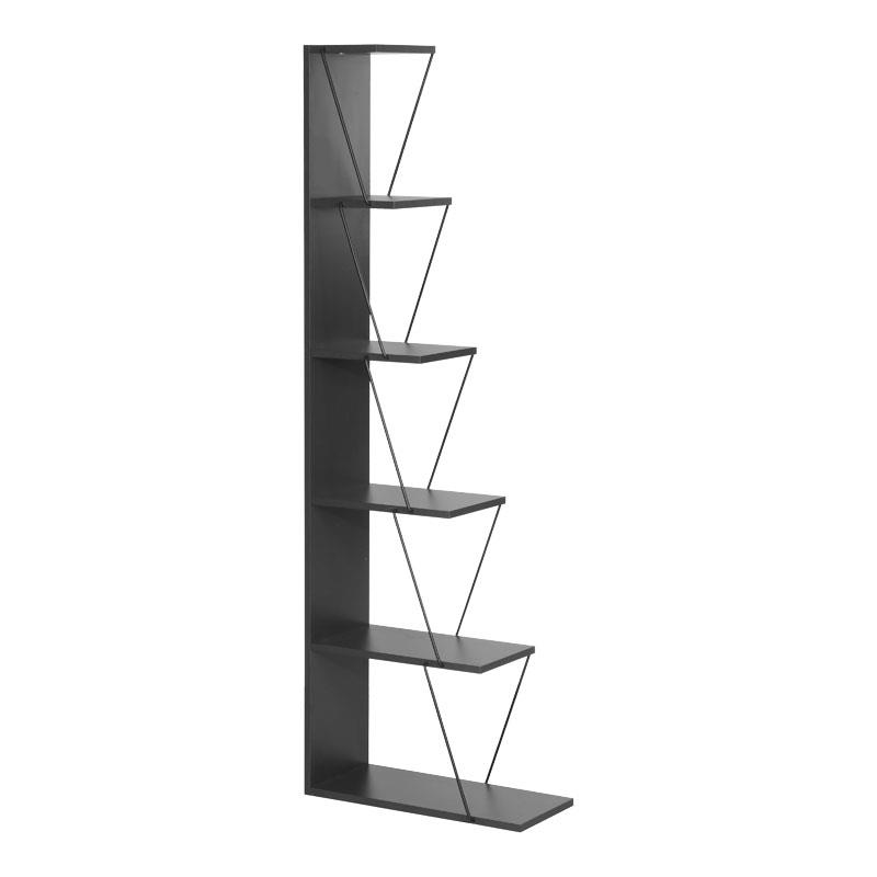 Βιβλιοθήκη mini Tars  ανθρακί-μαύρο 50x22x150εκ Βιβλιοθήκη mini Tars  ανθρακί-μαύρο 50x22x150εκ