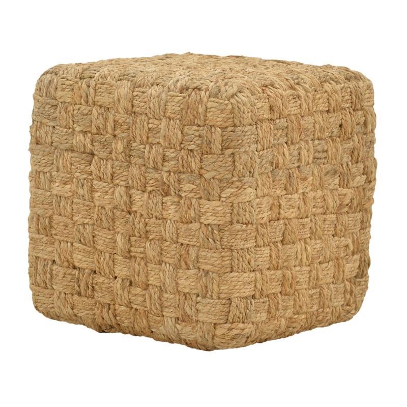 Σκαμπό Aropion Inart μπεζ 100% γιούτα 40x40x40εκ Σκαμπό Aropion Inart μπεζ 100% γιούτα 40x40x40εκ