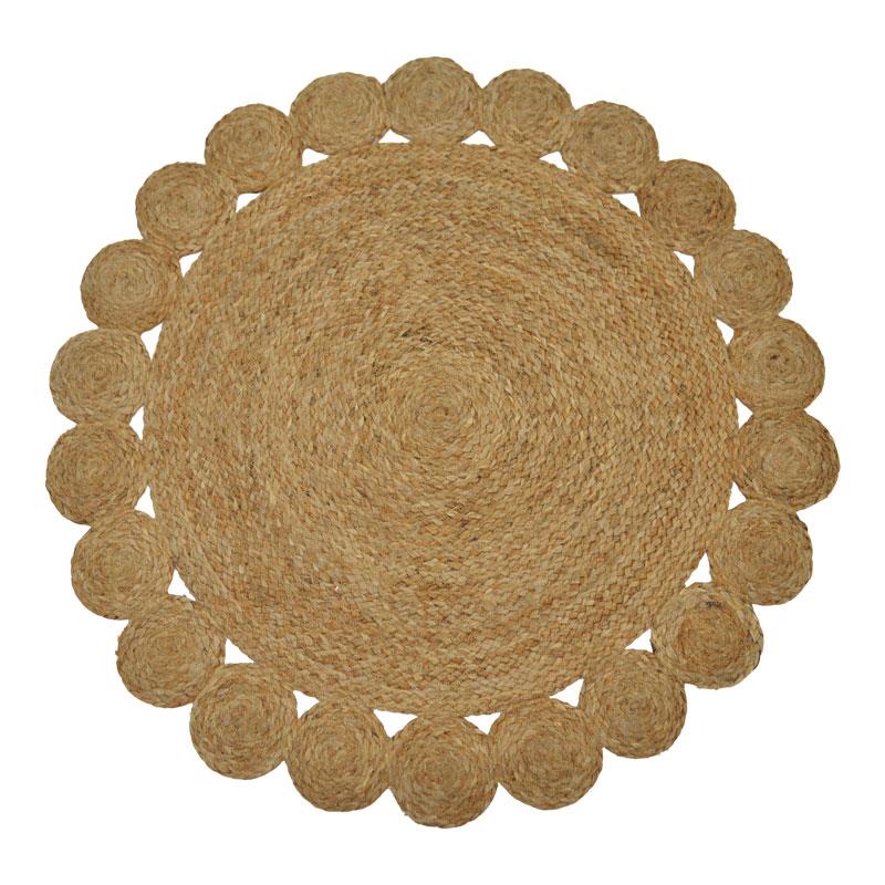 Χαλί Voni Inart φυσικό γιούτα 100x100x1εκ Χαλί Voni Inart φυσικό γιούτα 100x100x1εκ
