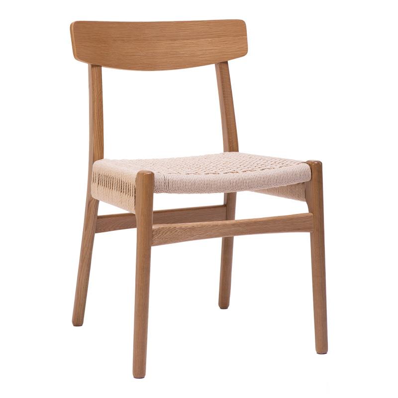 Καρέκλα Safal oak δρυς ξύλο-έδρα εκρού σχοινί 51x50x78εκ Καρέκλα Safal oak δρυς ξύλο-έδρα εκρού σχοινί 51x50x78εκ