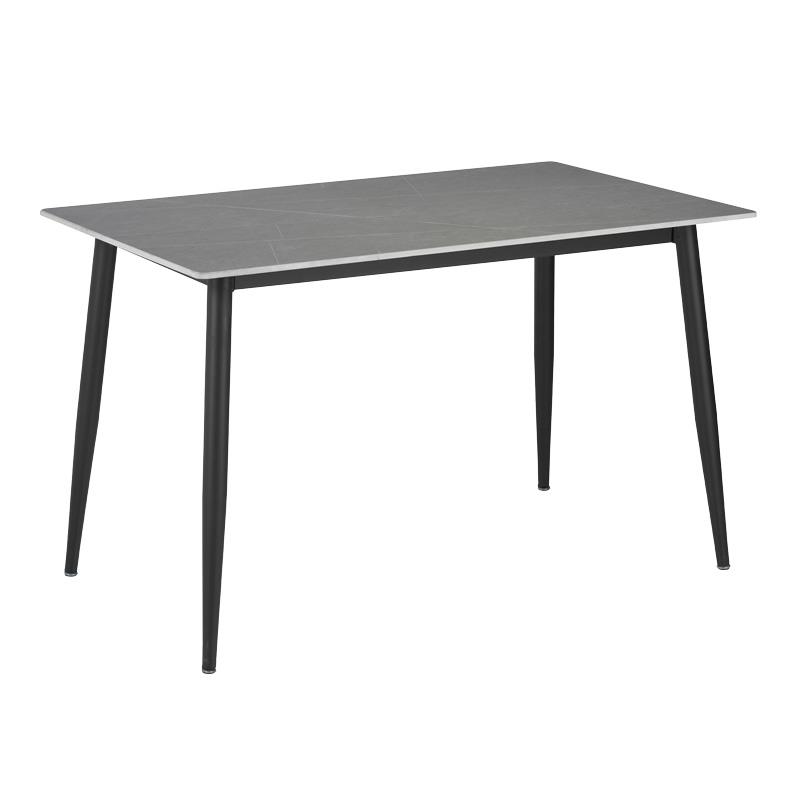Τραπέζι Gustas γκρι μαρμάρου sintered stone-μαύρο μέταλλο 160x90x75εκ Τραπέζι Gustas γκρι μαρμάρου sintered stone-μαύρο μέταλλο 160x90x75εκ