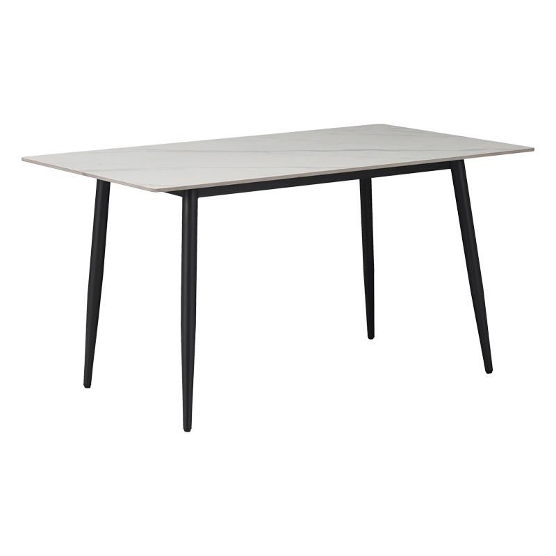 Τραπέζι Gustas λευκό μαρμάρου sintered stone-μαύρο μέταλλο 160x90x75εκ Τραπέζι Gustas λευκό μαρμάρου sintered stone-μαύρο μέταλλο 160x90x75εκ