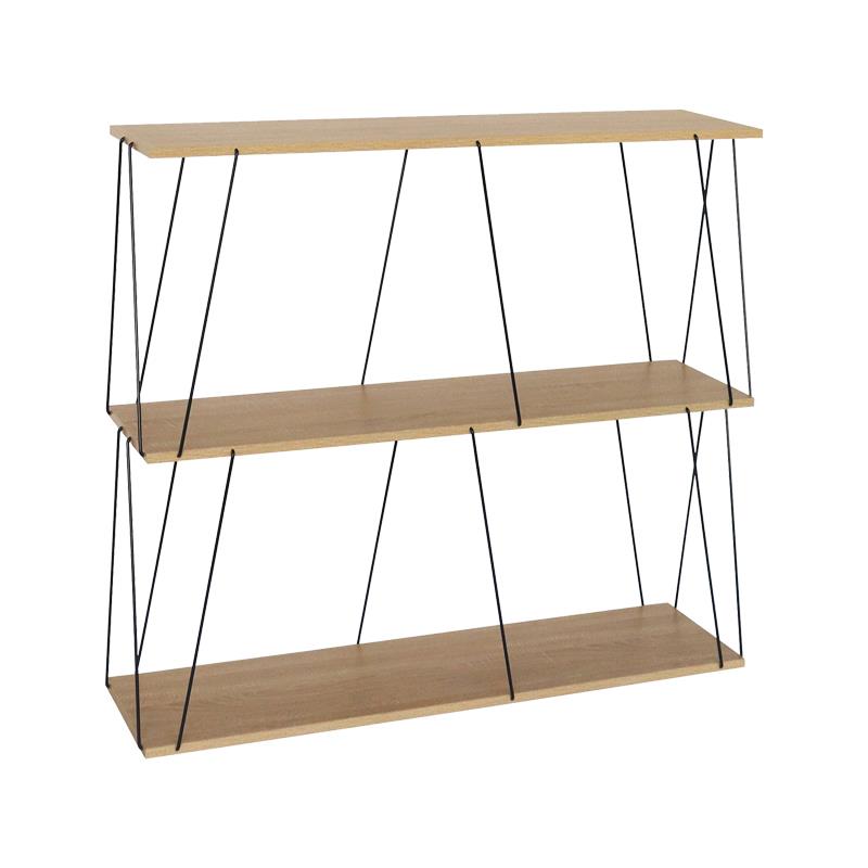 Βοηθητικό τραπέζι-ραφιέρα Tars oak-μαύρο 80x30x69.2εκ Βοηθητικό τραπέζι-ραφιέρα Tars oak-μαύρο 80x30x69.2εκ
