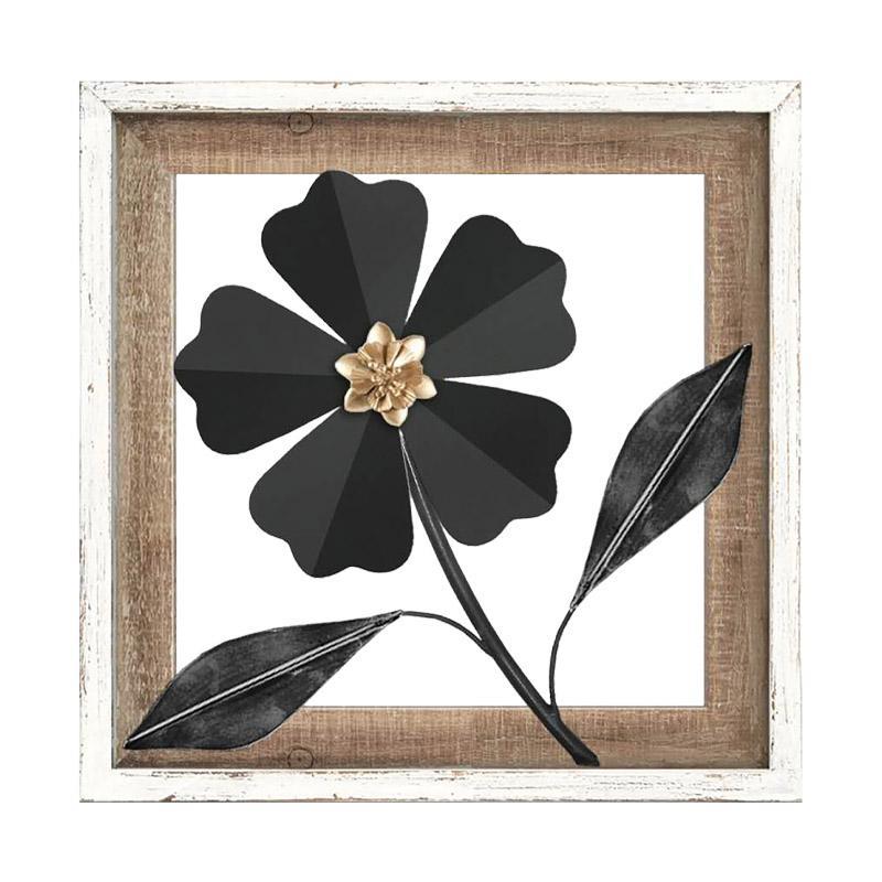 Διακοσμητικό Τοίχου Flower 059 Fylliana Μαύρο - Λευκό 30.5x3x30.5 εκ. Διακοσμητικό Τοίχου Flower 059 Fylliana Μαύρο - Λευκό 30.5x3x30.5 εκ.