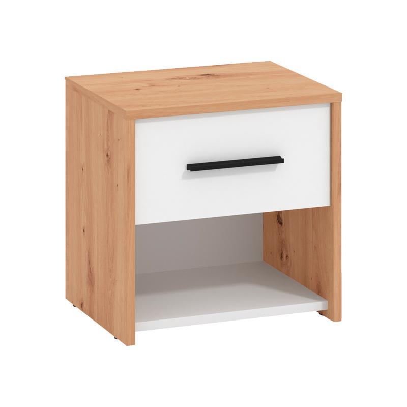 Σετ 2 Κομοδίνα Varadero 2NO1F Artisan Oak - Λευκό 42x33x42 εκ. Σετ 2 Κομοδίνα Varadero 2NO1F Artisan Oak - Λευκό 42x33x42 εκ.
