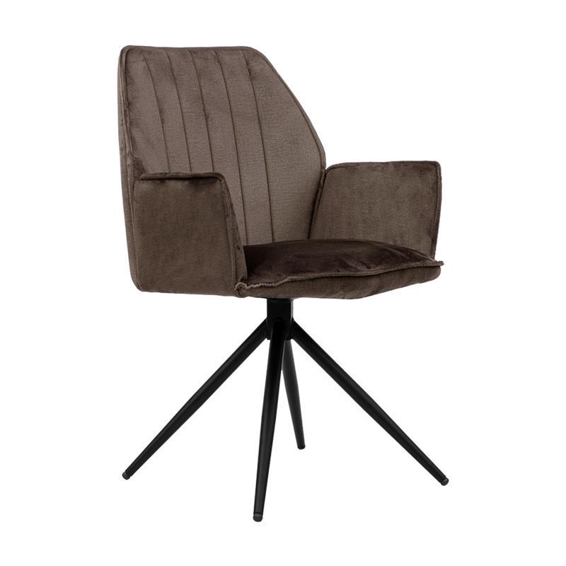 Καρέκλα Τραπεζαρίας Dorothee Μεταλλική Fylliana Καφέ 58x46x91εκ. Καρέκλα Τραπεζαρίας Dorothee Μεταλλική Fylliana Καφέ 58x46x91εκ.