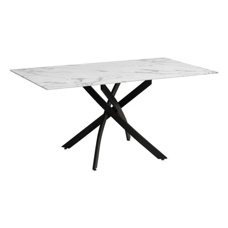 Τραπέζι Τραπεζαρίας 102 Fylliana Μάρμαρο - Μαύρο 160x90x75 εκ. Τραπέζι Τραπεζαρίας 102 Fylliana Μάρμαρο - Μαύρο 160x90x75 εκ.