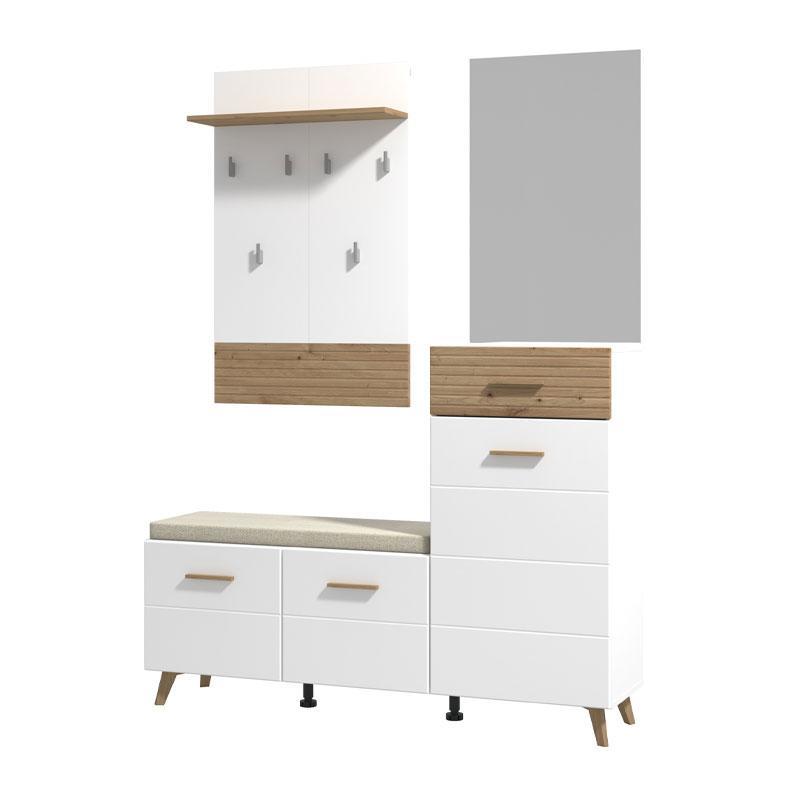 Έπιπλο Χολ Sein Artisan - Λευκό Γυαλιστερό 141x35,5x189,5 εκ. Έπιπλο Χολ Sein Artisan - Λευκό Γυαλιστερό 141x35,5x189,5 εκ.