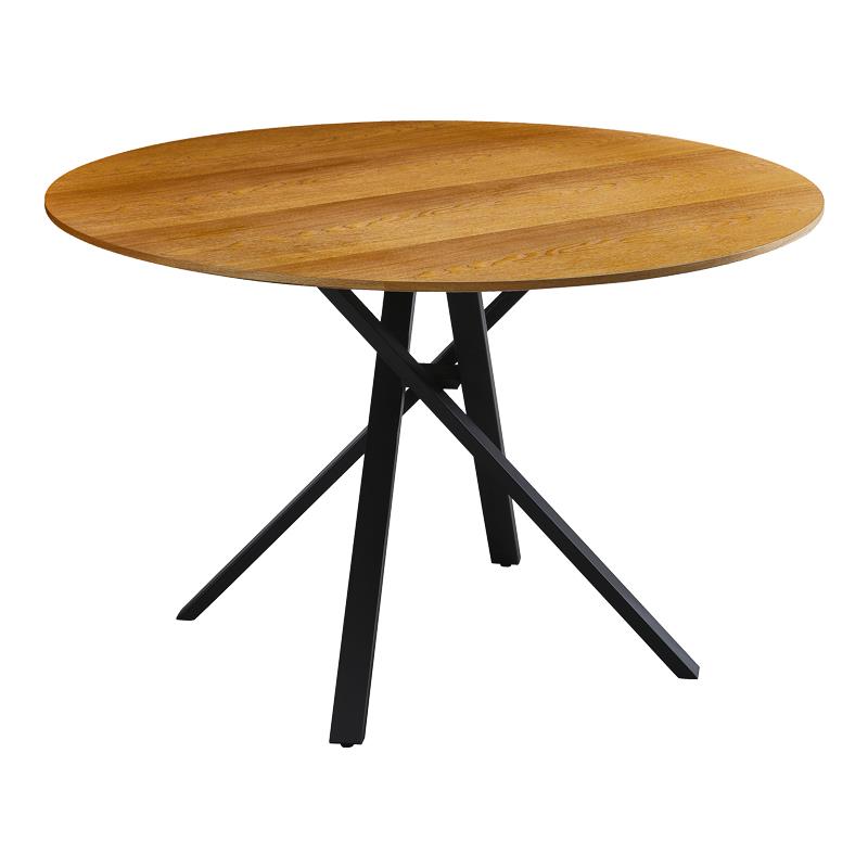 Tραπέζι Cerco sonoma mdf και μαύρο μεταλλικό πόδι Φ120x75εκ Tραπέζι Cerco sonoma mdf και μαύρο μεταλλικό πόδι Φ120x75εκ