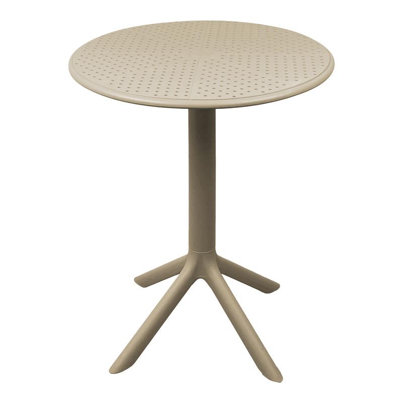 Τραπέζι Merkon pp σε cappucino απόχρωση Φ60x75εκ Τραπέζι Merkon pp σε cappucino απόχρωση Φ60x75εκ