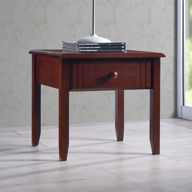 Κομοδίνο Juliene με συρτάρι καρυδί rubberwood 50x44x46εκ Κομοδίνο Juliene με συρτάρι καρυδί rubberwood 50x44x46εκ