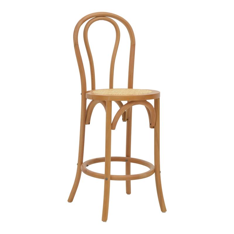 Σκαμπό μπαρ Thonet φυσικό ξύλο οξιάς-έδρα φυσικό rattan 41x50x105εκ Σκαμπό μπαρ Thonet φυσικό ξύλο οξιάς-έδρα φυσικό rattan 41x50x105εκ