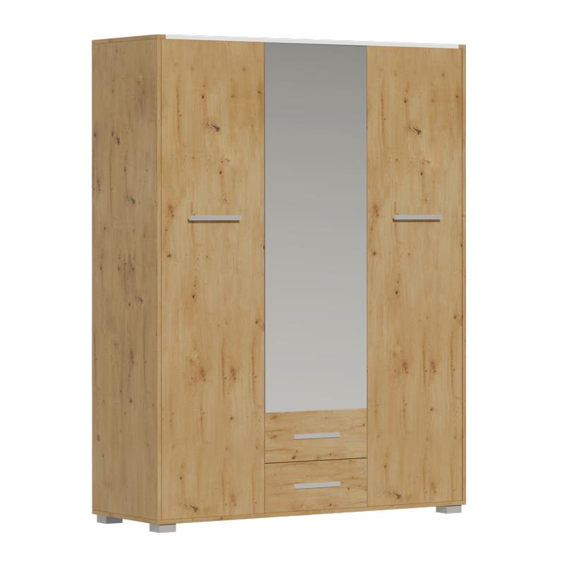 Ντουλάπα Rutenia μελαμίνη σε oak απόχρωση 155.7x54x203εκ Ντουλάπα Rutenia μελαμίνη σε oak απόχρωση 155.7x54x203εκ