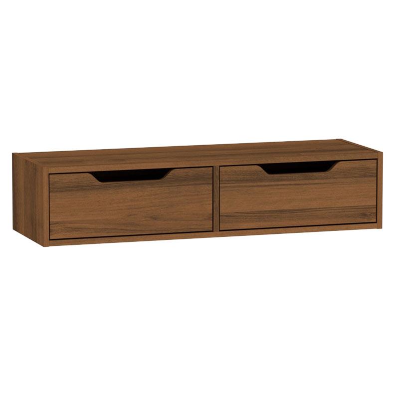 Κονσόλα-τουαλέτα Alberto κρεμαστή καρυδί 100x32.5x22εκ Κονσόλα-τουαλέτα Alberto κρεμαστή καρυδί 100x32.5x22εκ