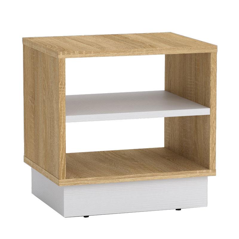 Κομοδίνο Mason sonoma-λευκό 40x32x40εκ Κομοδίνο Mason sonoma-λευκό 40x32x40εκ